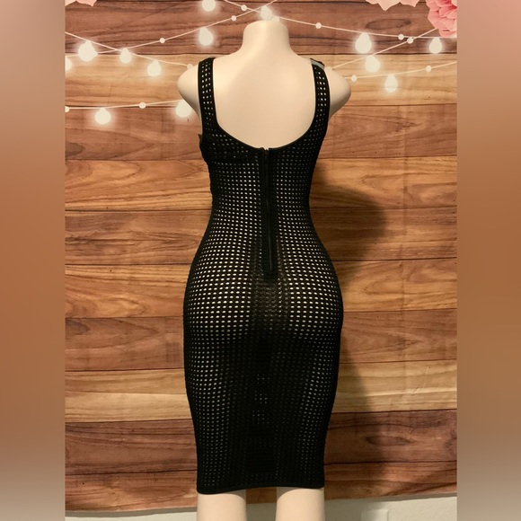 Black net dress Hera Collection - Picture 2 of 6